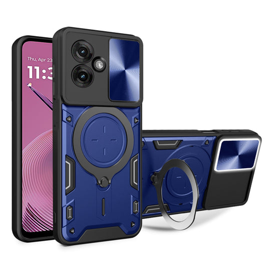 Ovitek za Motorola Moto G55, Techsuit, CamGuard Pro, modra