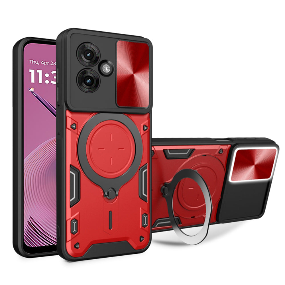 Ovitek za Motorola Moto G55, Techsuit, CamGuard Pro, Rdeč