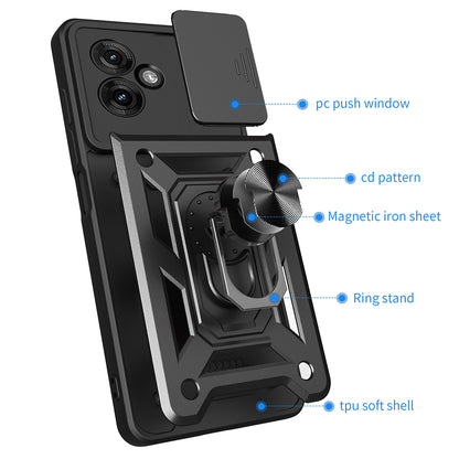 Case for Motorola Moto G55, Techsuit, CamShield, Green