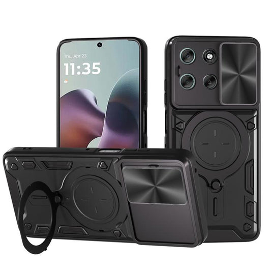 Ovitek za Motorola Moto G56, Techsuit, CamGuard Pro, Črn