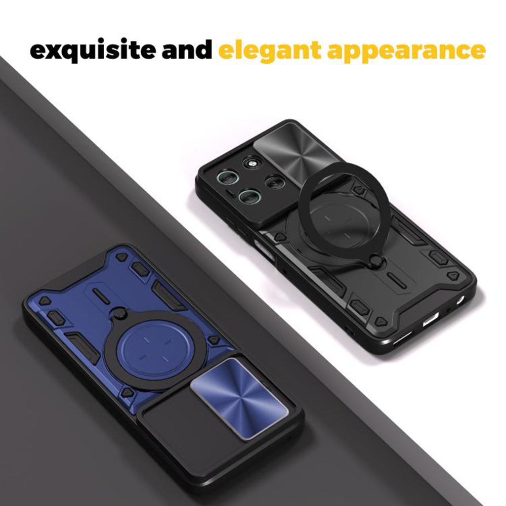 Case for Motorola Moto G56, Techsuit, CamGuard Pro, Black