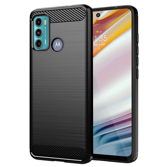 Ovitek za Motorola Moto G60, Techsuit, Karbon, Črn