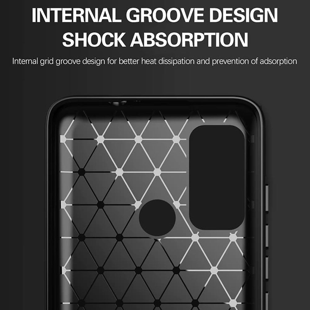 Case for Motorola Moto G60, Techsuit, Carbon, Black
