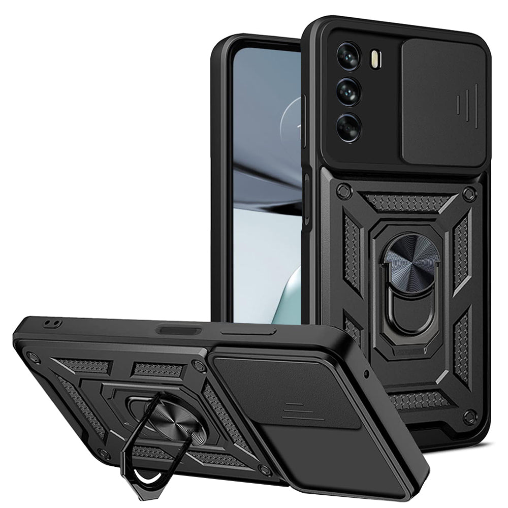 Ovitek za Motorola Moto G62 5G, Techsuit, CamShield, Črn