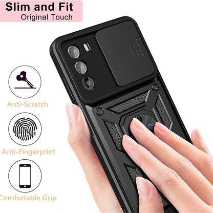 Ovitek za Motorola Moto G62 5G, Techsuit, CamShield, Črn