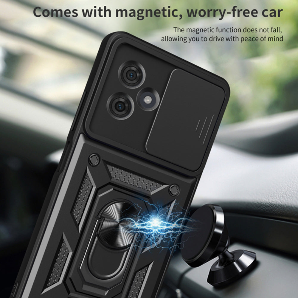 Ovitek za Motorola Moto G64 / G54 Power Edition, Techsuit, CamShield, Črn