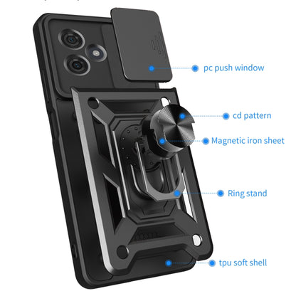 Ovitek za Motorola Moto G64 / G54 Power Edition, Techsuit, CamShield, Črn