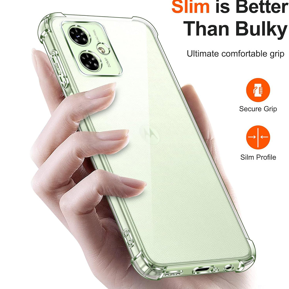 Ovitek za Motorola Moto G64 / G54 Power Edition, Techsuit, prozoren, odporen na udarce