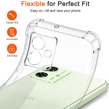 Ovitek za Motorola Moto G64 / G54 Power Edition, Techsuit, prozoren, odporen na udarce