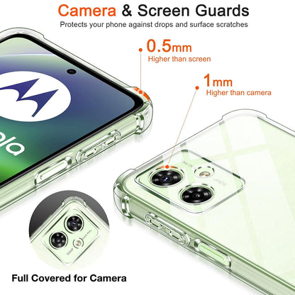 Ovitek za Motorola Moto G64 / G54 Power Edition, Techsuit, prozoren, odporen na udarce