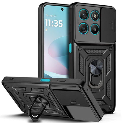 Ovitek za Motorola Moto G67 Power / G57 Power, Techsuit, CamShield, Črn