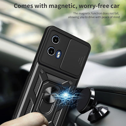 Ovitek za Motorola Moto G67 Power / G57 Power, Techsuit, CamShield, Črn