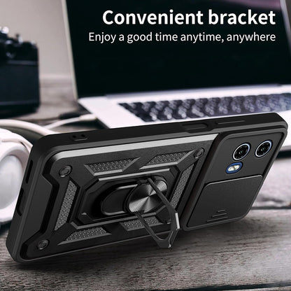Ovitek za Motorola Moto G67 Power / G57 Power, Techsuit, CamShield, Črn