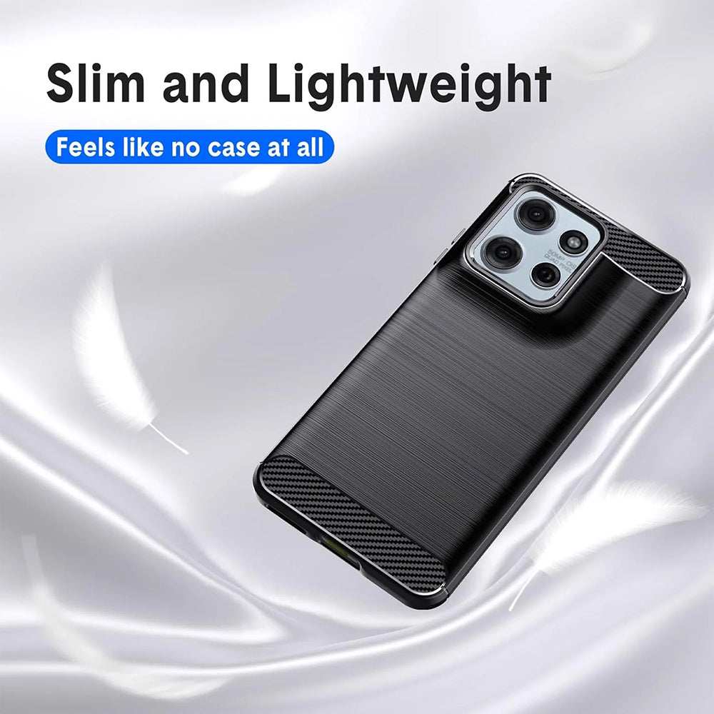 Ovitek za Motorola Moto G67 Power / G57 Power, Techsuit, Carbon, Črn