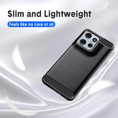Ovitek za Motorola Moto G67 Power / G57 Power, Techsuit, Carbon, Črn