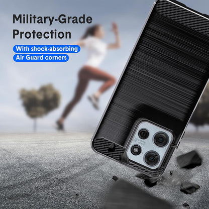 Ovitek za Motorola Moto G67 Power / G57 Power, Techsuit, Carbon, Črn