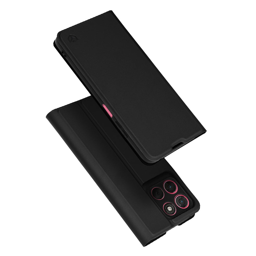 Ovitek za Motorola Moto G67 Power / G57 Power, Techsuit, Magskin Book, črn