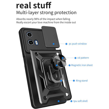 Ovitek za Motorola Moto G71 5G, Techsuit, CamShield, Črn