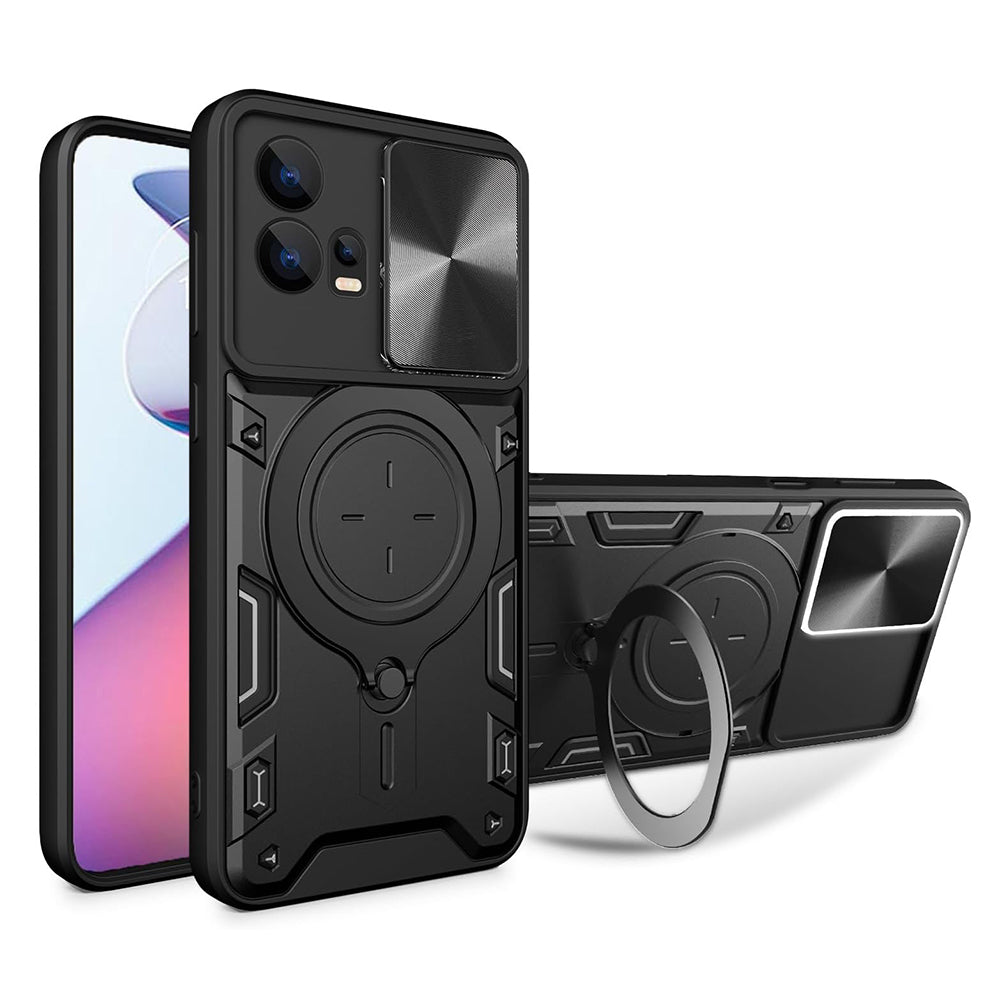 Ovitek za Motorola Moto G72, Techsuit, CamGuard Pro, Črn