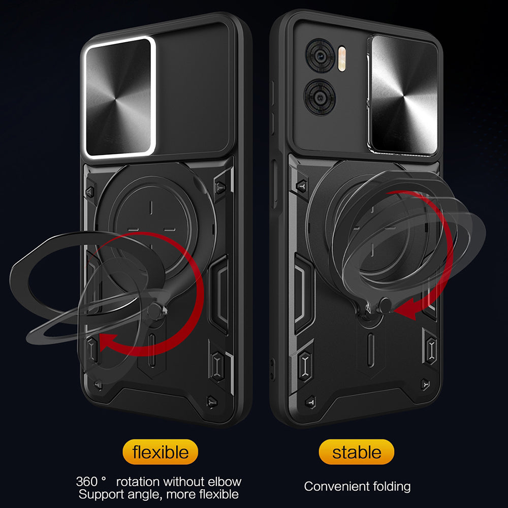 Ovitek za Motorola Moto G72, Techsuit, CamGuard Pro, Črn