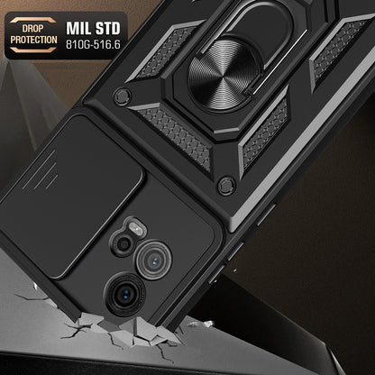 Ovitek za Motorola Moto G72, Techsuit, CamShield, Črn
