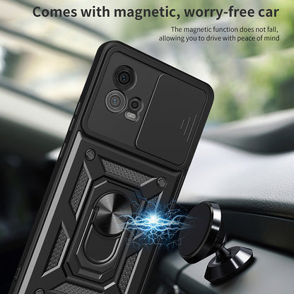 Ovitek za Motorola Moto G72, Techsuit, CamShield, Črn