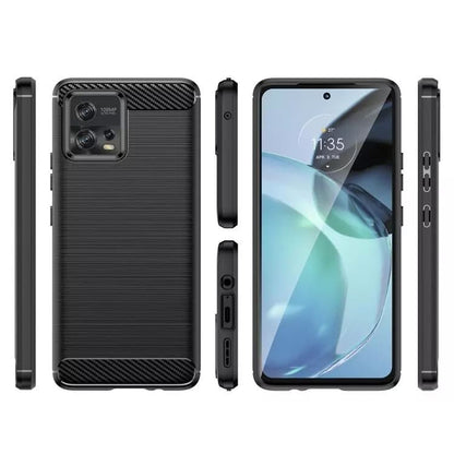 Ovitek za Motorola Moto G72, Techsuit, Karbon, Črn