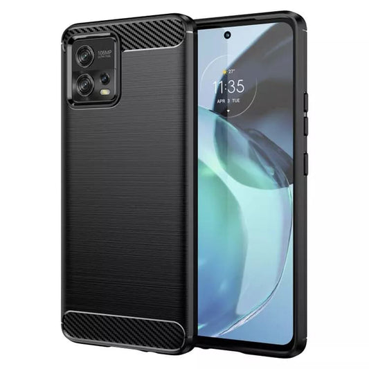 Ovitek za Motorola Moto G72, Techsuit, Karbon, Črn