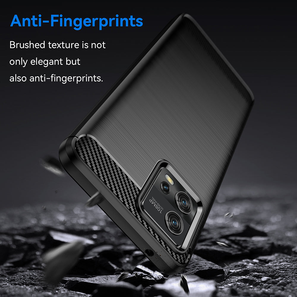 Ovitek za Motorola Moto G72, Techsuit, Karbon, Črn