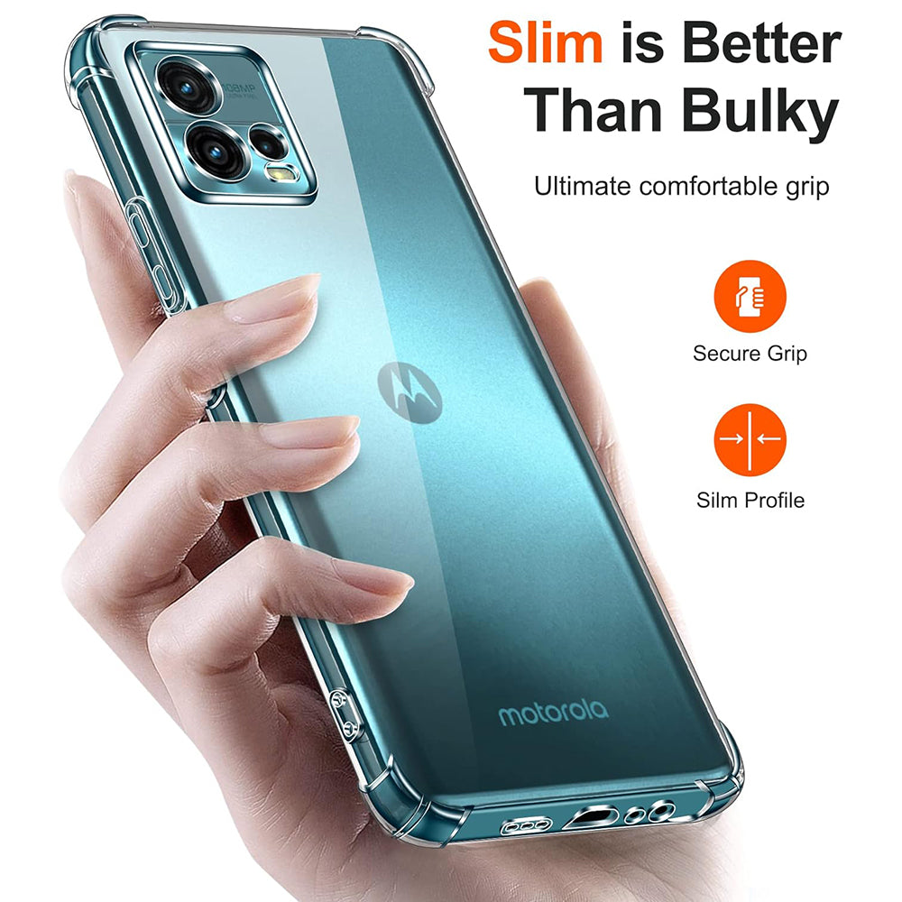 Ovitek za Motorola Moto G72, Techsuit, Proti udarcem Prozoren