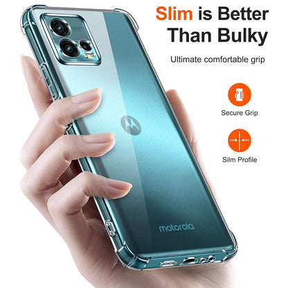 Ovitek za Motorola Moto G72, Techsuit, Proti udarcem Prozoren