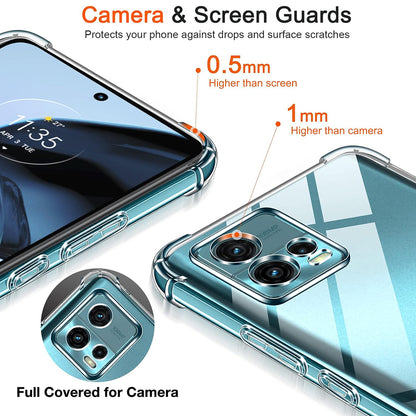 Ovitek za Motorola Moto G72, Techsuit, Proti udarcem Prozoren
