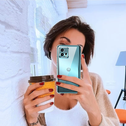 Ovitek za Motorola Moto G72, Techsuit, Proti udarcem Prozoren