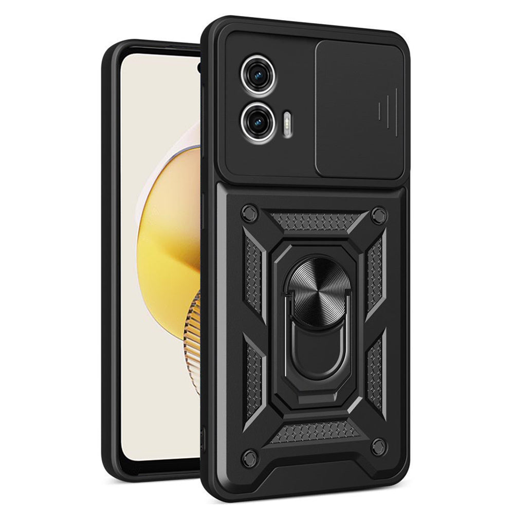 Ovitek za Motorola Moto G73, Techsuit, CamShield, Črn