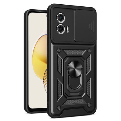 Ovitek za Motorola Moto G73, Techsuit, CamShield, Črn