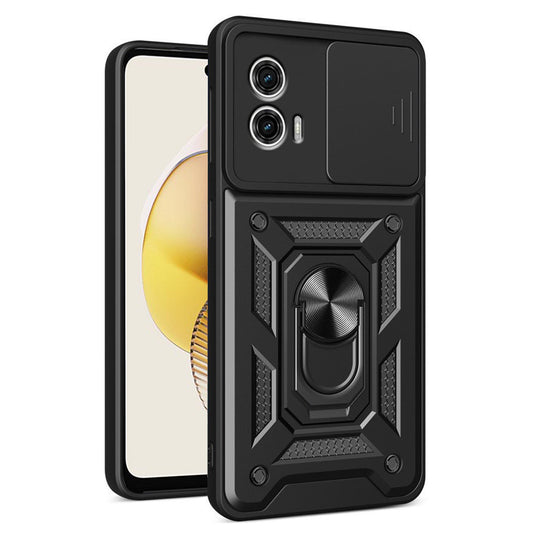 Ovitek za Motorola Moto G73, Techsuit, CamShield, Črn