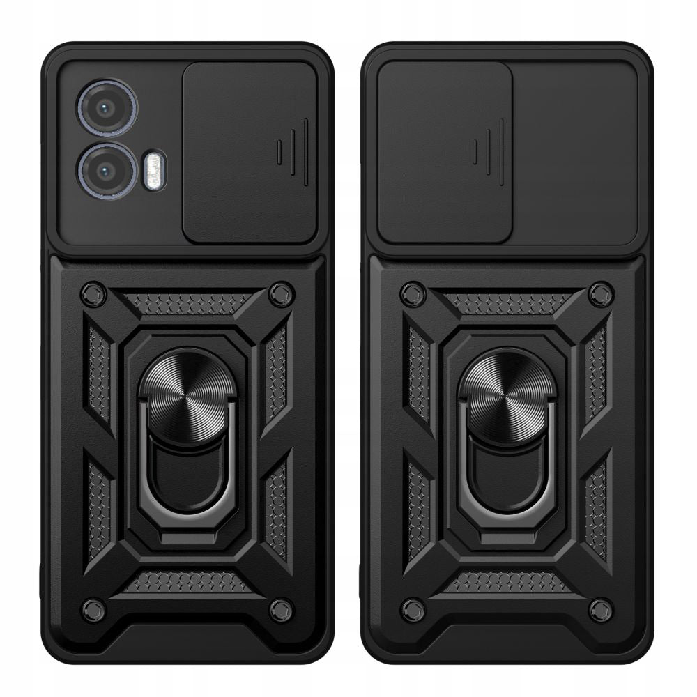 Ovitek za Motorola Moto G73, Techsuit, CamShield, Črn