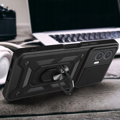 Ovitek za Motorola Moto G73, Techsuit, CamShield, Črn