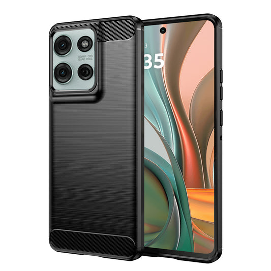Ovitek za Motorola Moto G75, Techsuit, Karbon, Črn