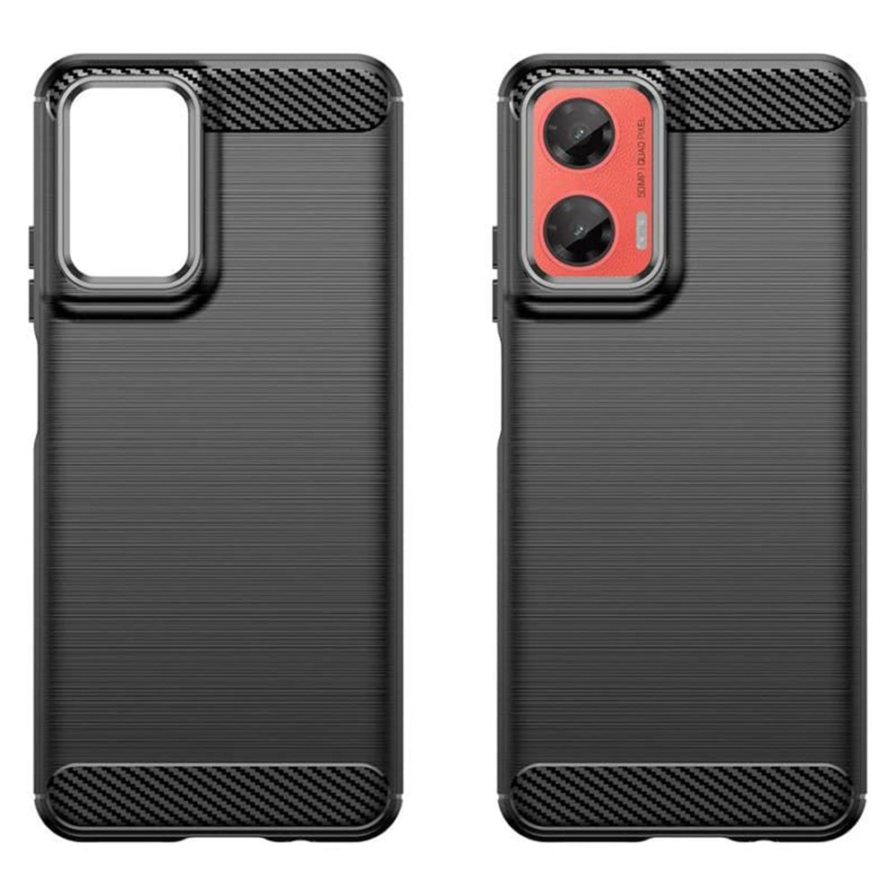 Case for Motorola Moto G75, Techsuit, Carbon, Black
