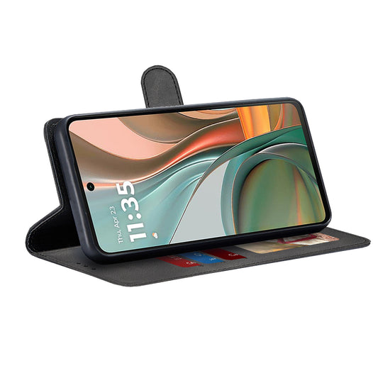 Ovitek za Motorola Moto G75, Techsuit, Diary Book, Črn