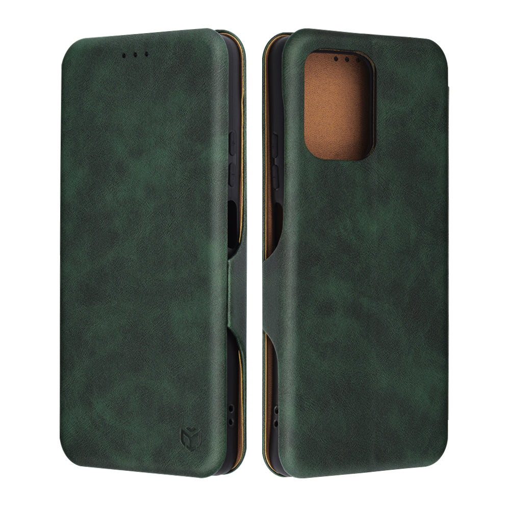 Case for Motorola Moto G75, Techsuit, Safe Wallet Plus, Green