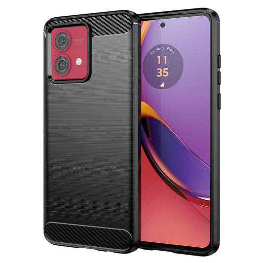 Ovitek za Motorola Moto G84, Techsuit, Karbon, Črn