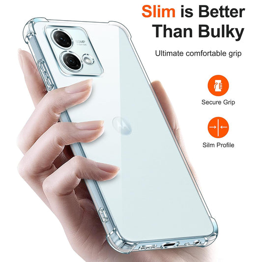 Ovitek za Motorola Moto G84, Techsuit, Proti udarcem Prozoren