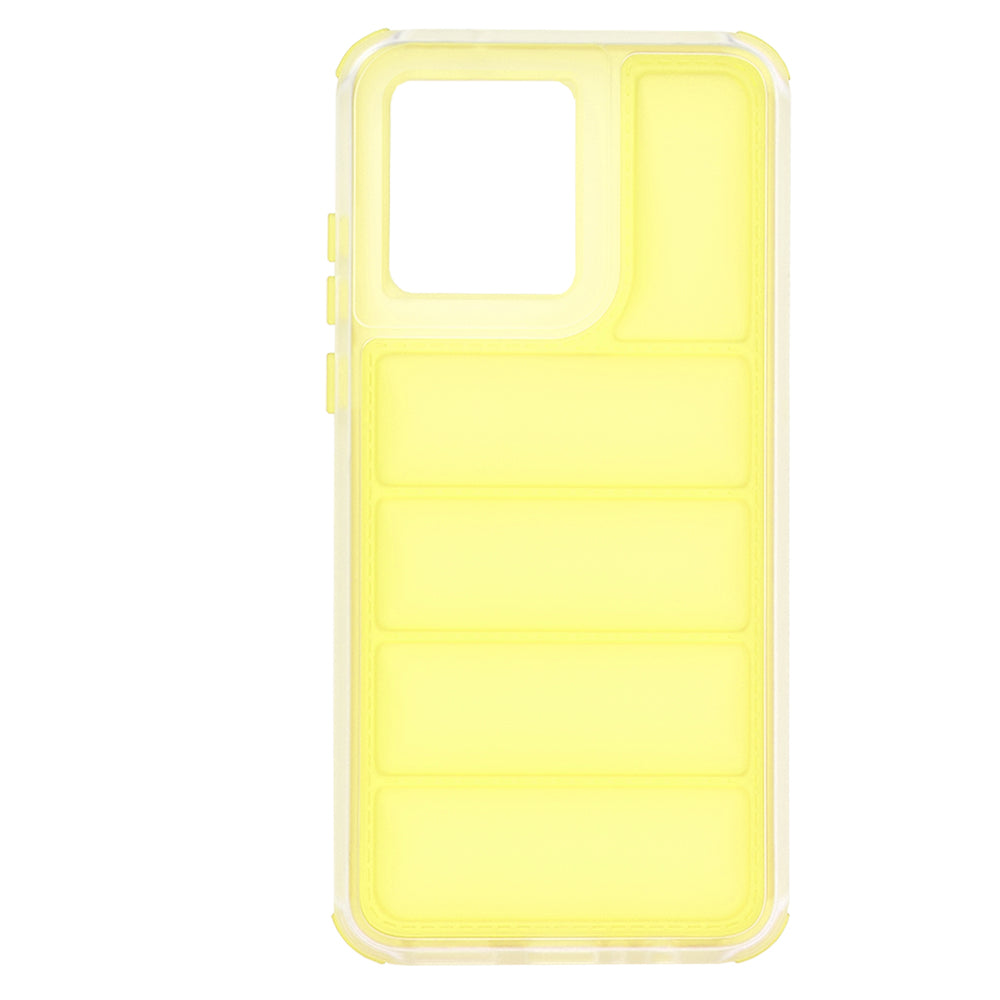 Case for Motorola Moto G84, Techsuit, Wave Shield, Yellow