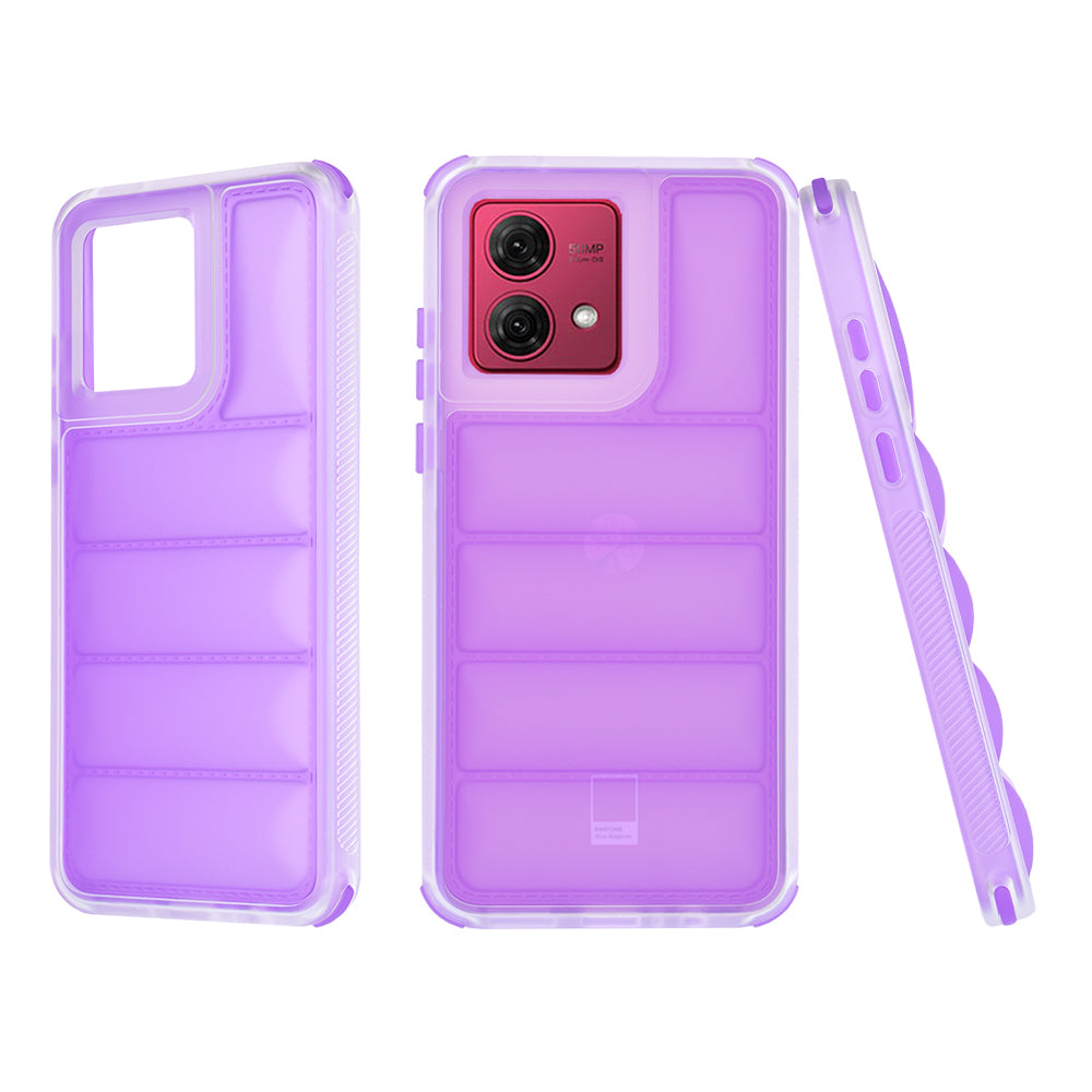 Ovitek za Motorola Moto G84, Techsuit, Wave Shield, Vijolična