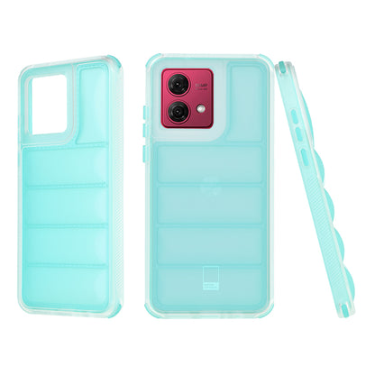 Ovitek za Motorola Moto G84, Techsuit, Wave Shield, Turkizna