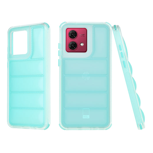 Ovitek za Motorola Moto G84, Techsuit, Wave Shield, Turkizna