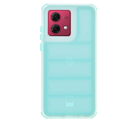 Ovitek za Motorola Moto G84, Techsuit, Wave Shield, Turkizna