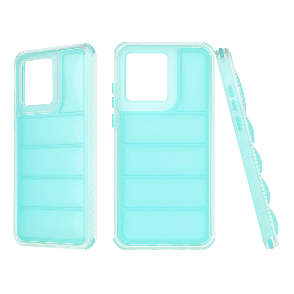 Ovitek za Motorola Moto G84, Techsuit, Wave Shield, Turkizna